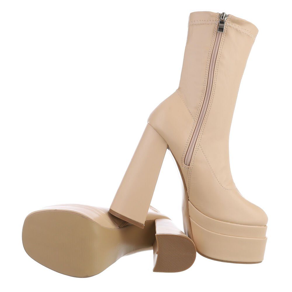 Ital-Design Damen Party & Clubwear Plateaustiefelette (81409631) Blockabsat günstig online kaufen