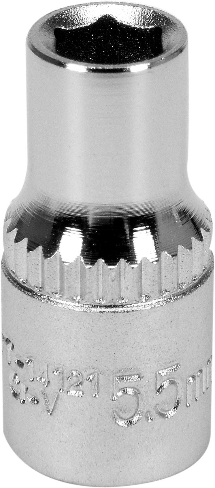 Yato Stecknuss Stecknuss 5,5 mm 1/4" 6-kant kurz, Stecknuss 5,5 mm 1/4" 6-kant kurz, Stecknuss 5,5 mm 1/4" 6-kant kurz