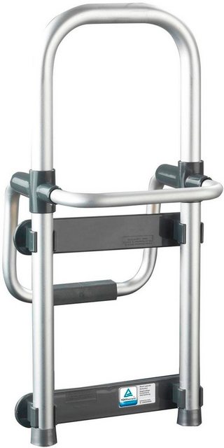 Wenko Badewannen-Einstiegshilfe Secura Silber, verstellbar, 120 kg Tragkraft