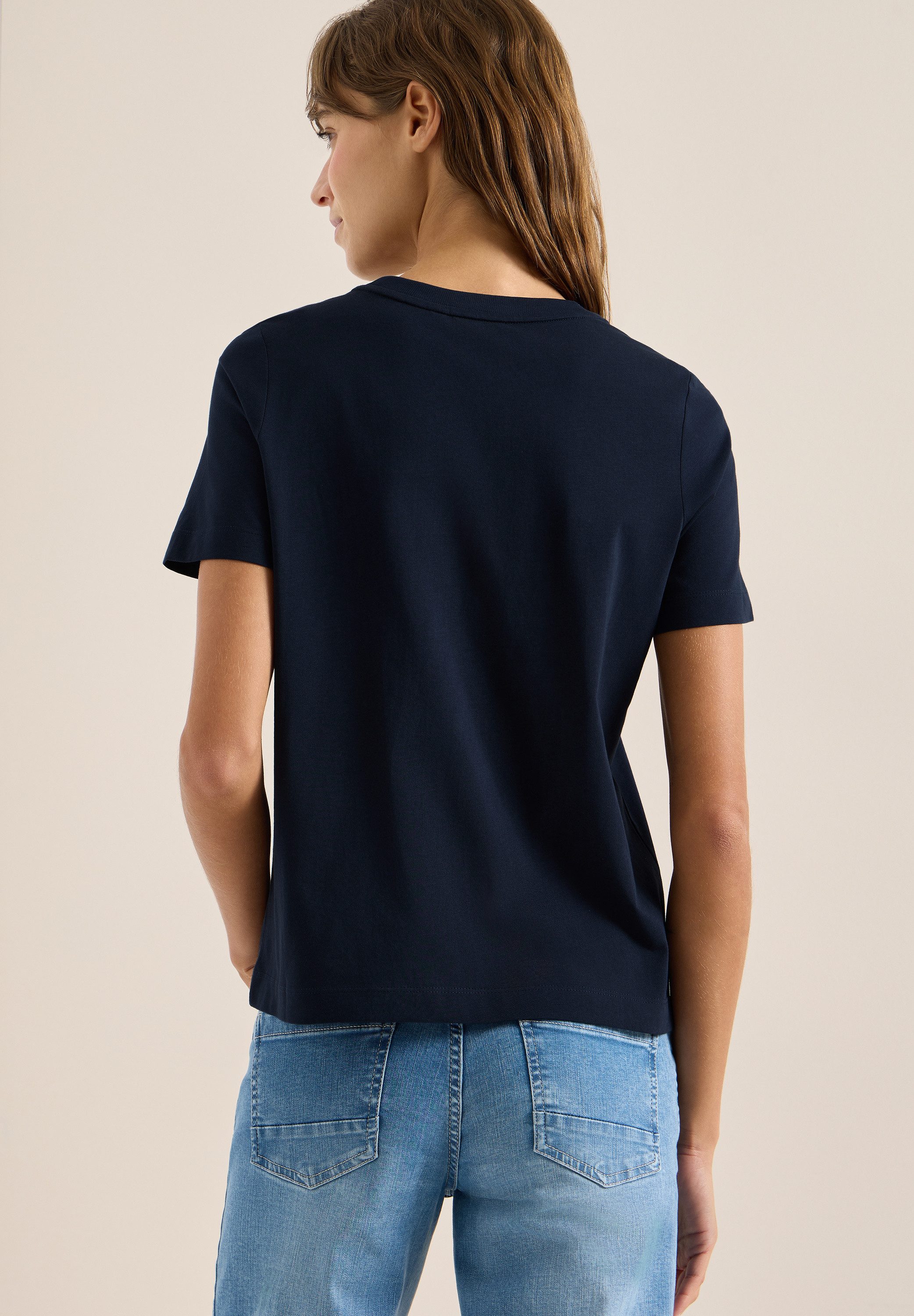 CECIL Kurzarmshirt Sommershirt mit Frontprint