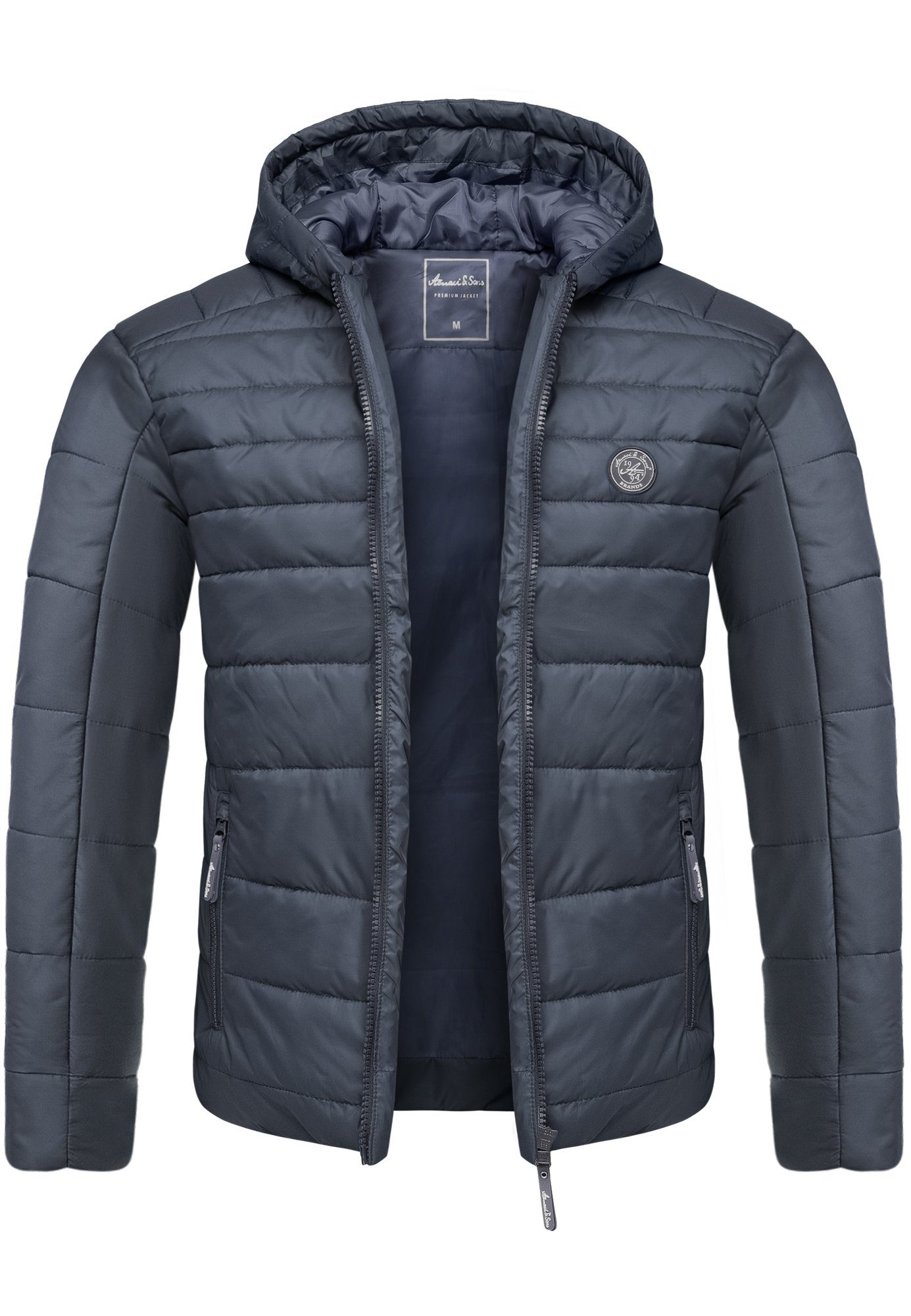 Amaci&Sons Steppjacke Steppjacke TOWSON Herren Outdoor Basic Patch Jacke günstig online kaufen