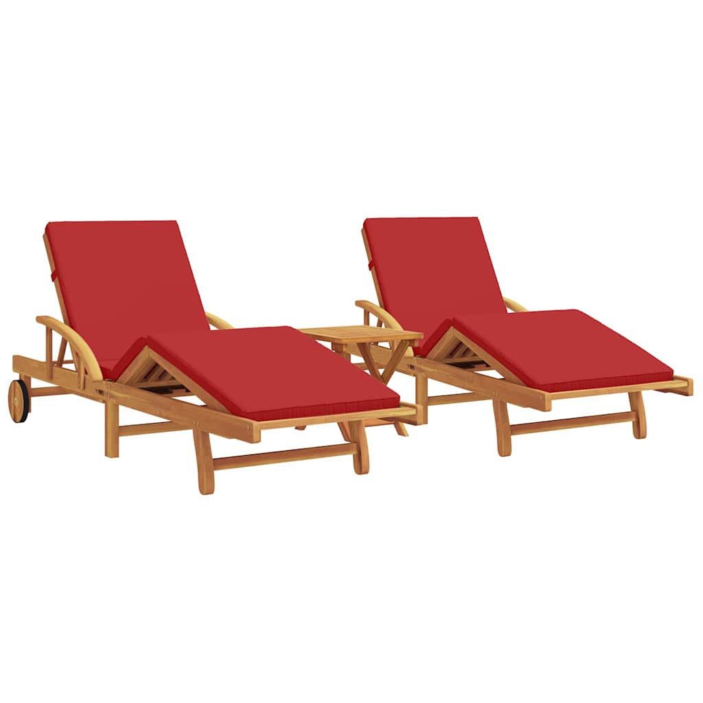 vidaXL Gartenliege Sonnenliege 2-Person 3 pcs günstig online kaufen