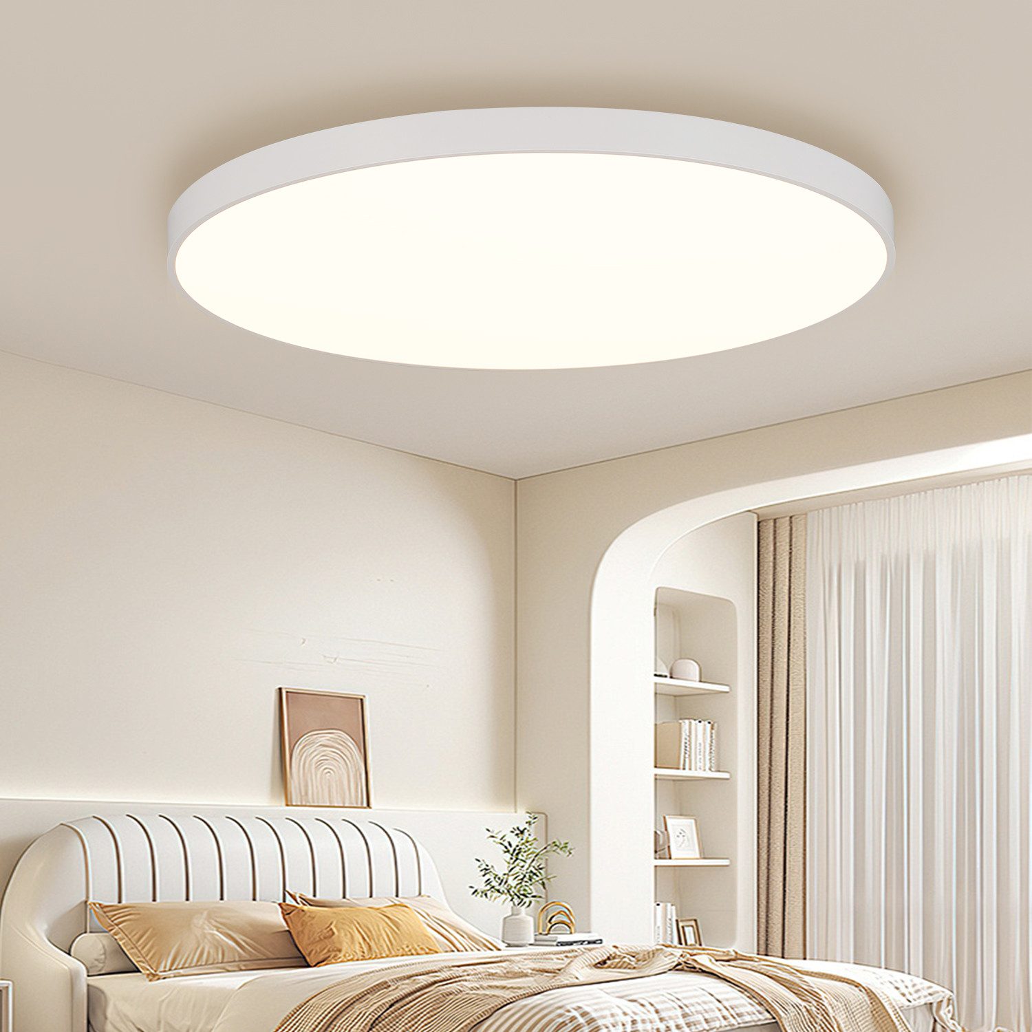 JDONG LED Deckenleuchte 24W/36W/54W/72W Weiße Deckenlampe günstig online kaufen