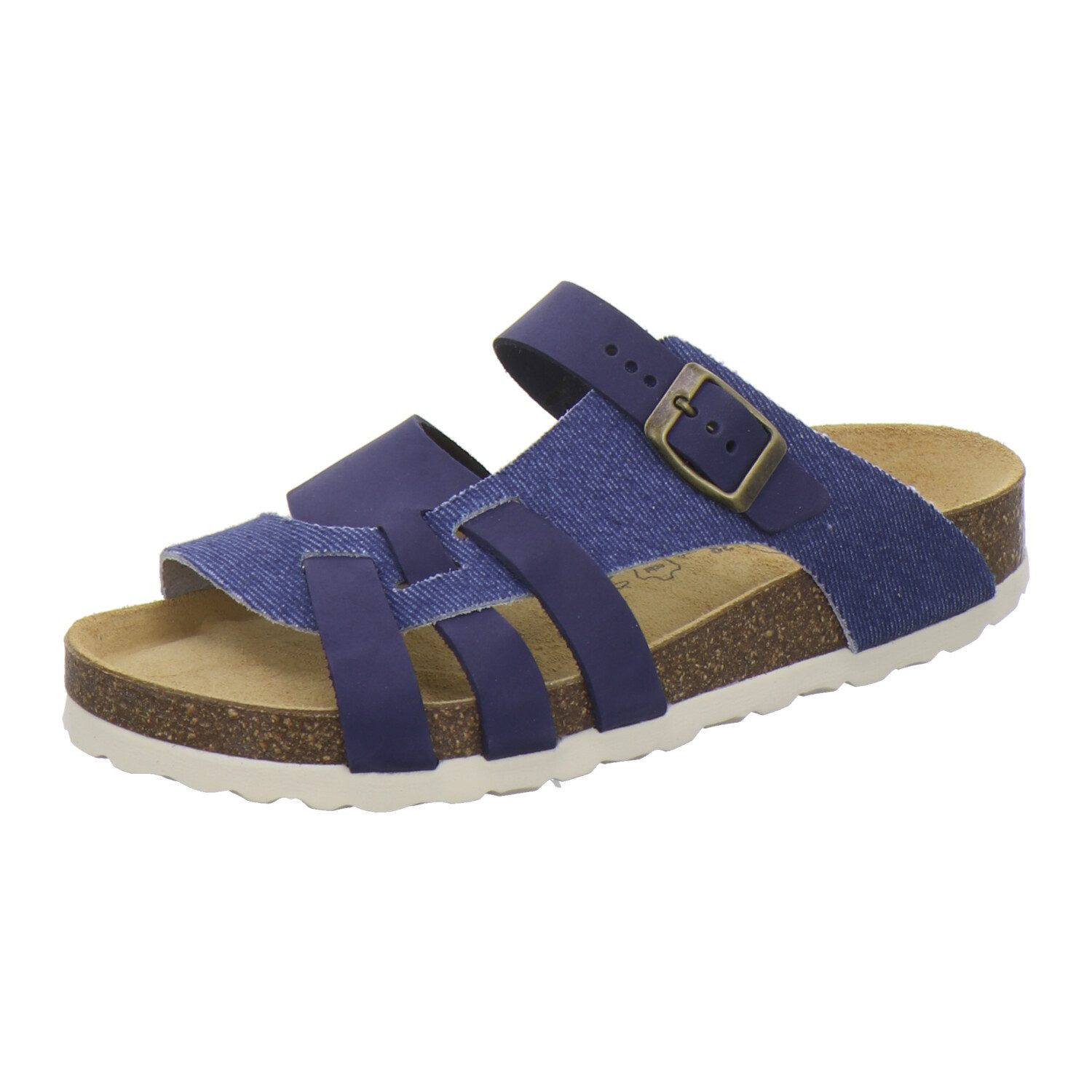 AFS-Schuhe 212249 Kralle Pantolette für Damen mit Fußbett, bequeme Sandalen aus Leder