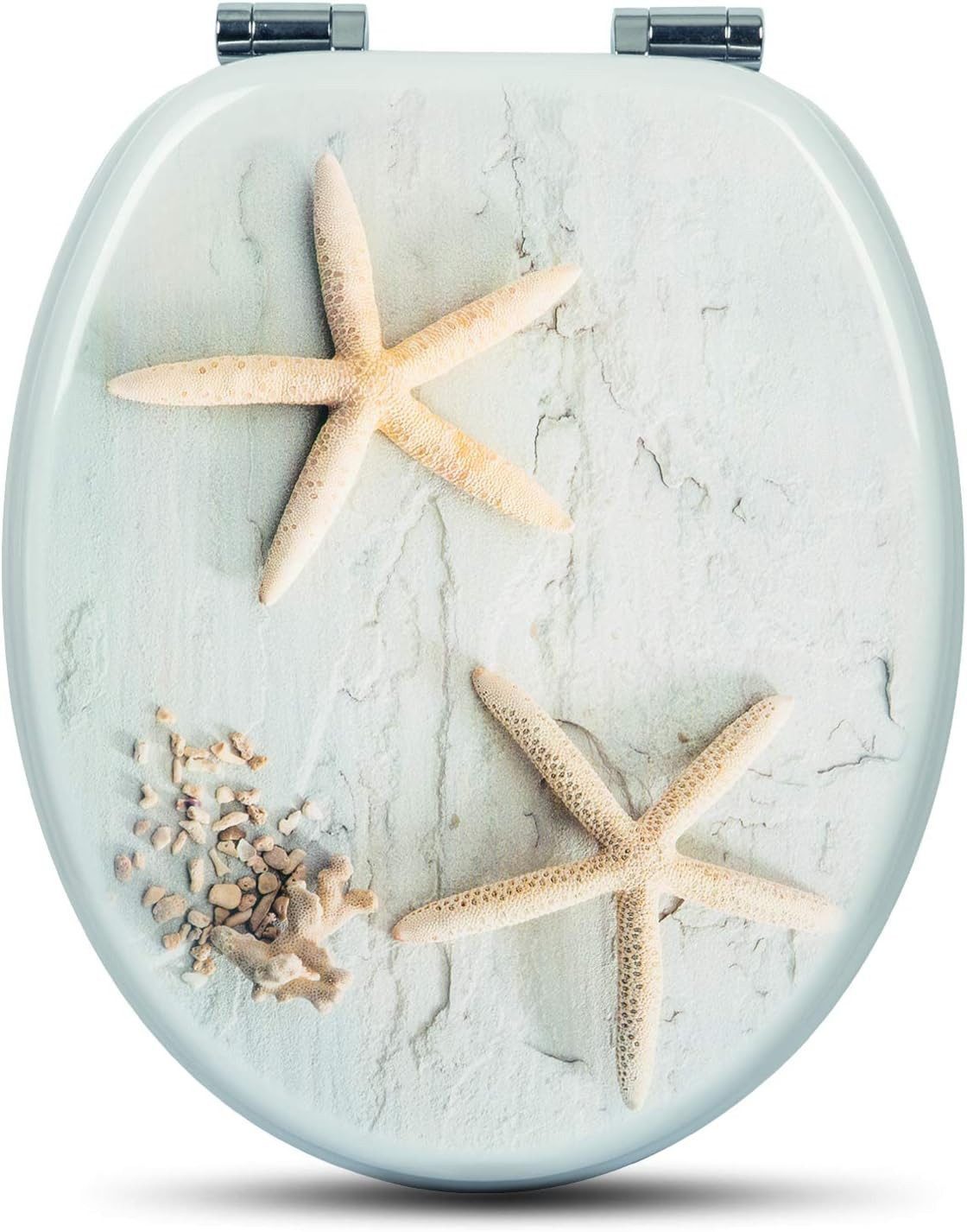 Woltu WC-Sitz (1-St), WC-Sitz MDF mit Absenkautomatik, Toilettendeckel mit günstig online kaufen