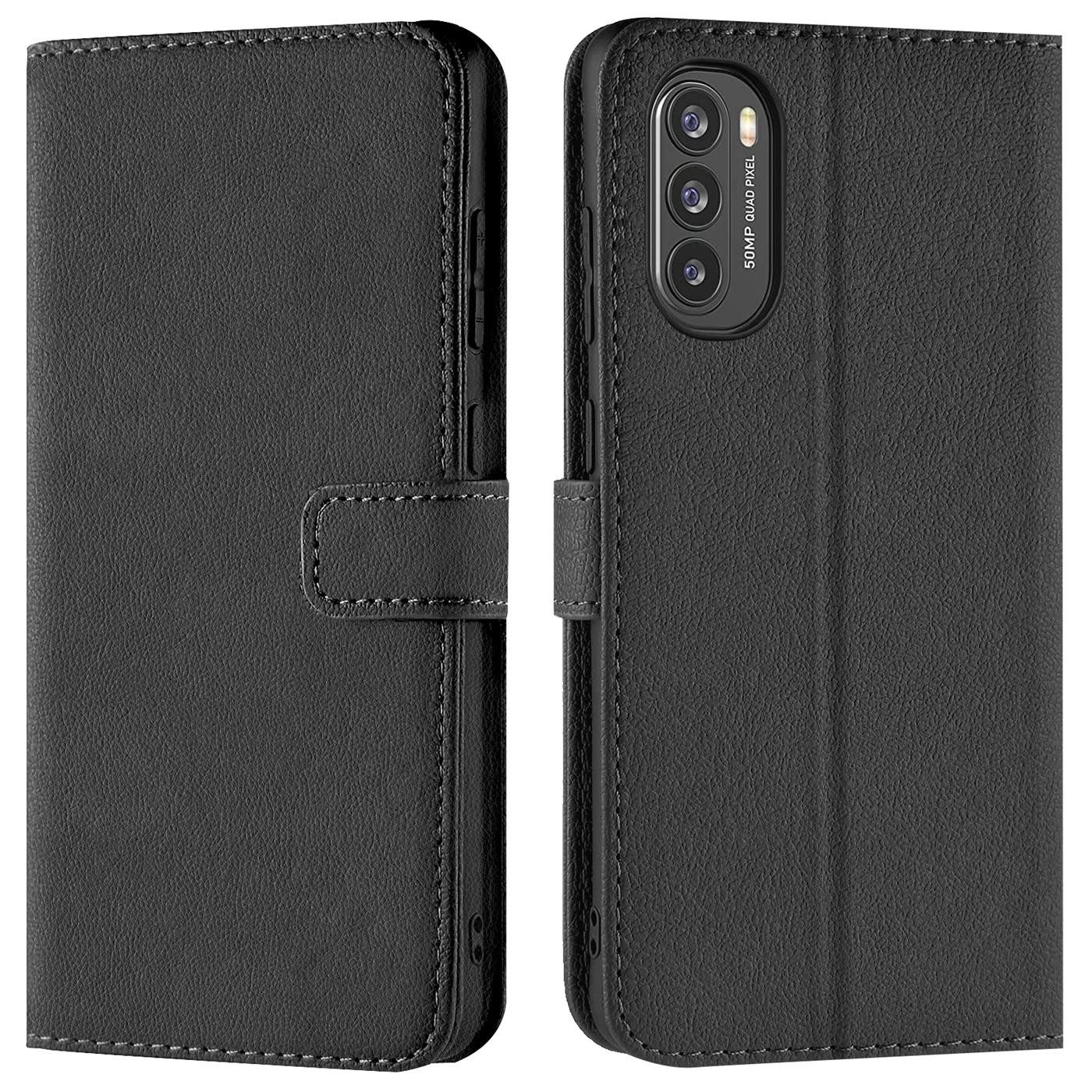 CoolGadget Handyhülle Book Case Handy Tasche für Motorola Moto G52, Motorola Moto G82 5G 6,6 Zoll, Hülle Klapphülle Flip Cover Motorola G52 / G82 5G Schutzhülle stoßfest
