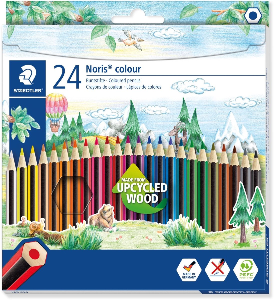 STAEDTLER Buntstift Farbstift Noris colour Kartonfaltschachtel VE=24 Farben