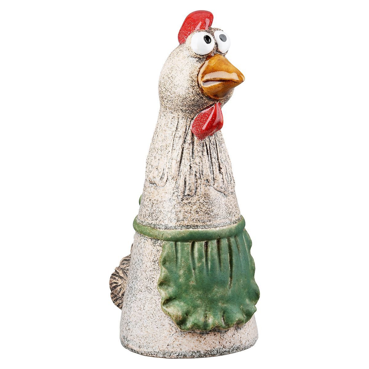 MF Gartenfigur Zaunfigur Hühner Gerda und Otilie 2er Set Keramik Deko 21cm, (2 St) – Bild 5 von 5
