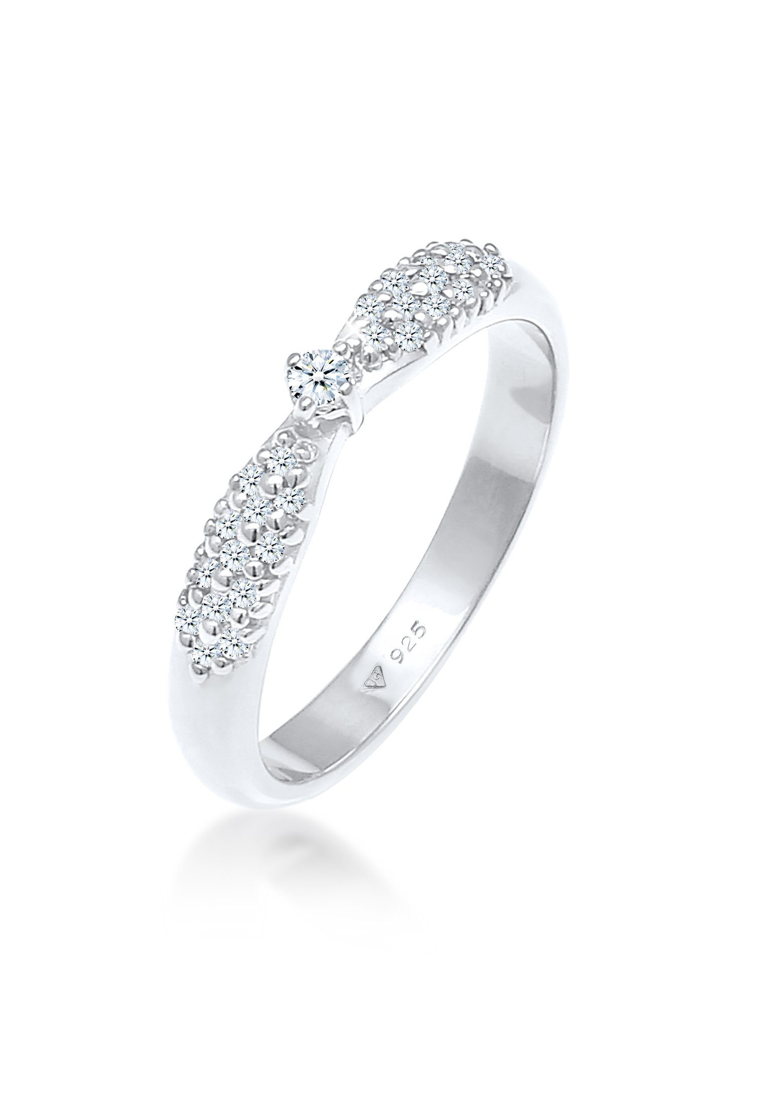 Elli DIAMONDS Verlobungsring Verlobung Glamour Diamant (0,16 ct) 925 Silber günstig online kaufen