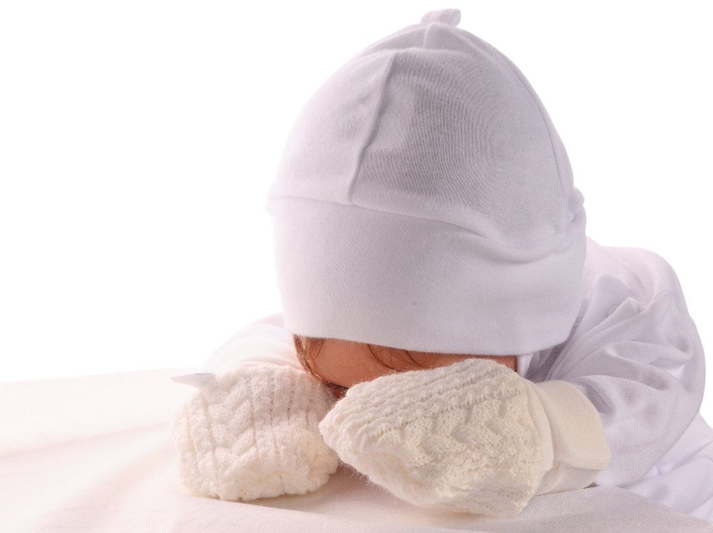 La Bortini Fäustlinge Fäustlinge warme Baby Handschuhe für Neugeborene 0 bis 12 Monate weich, warm, doppellagig, Futter aus Frottee-Stoff, neutral