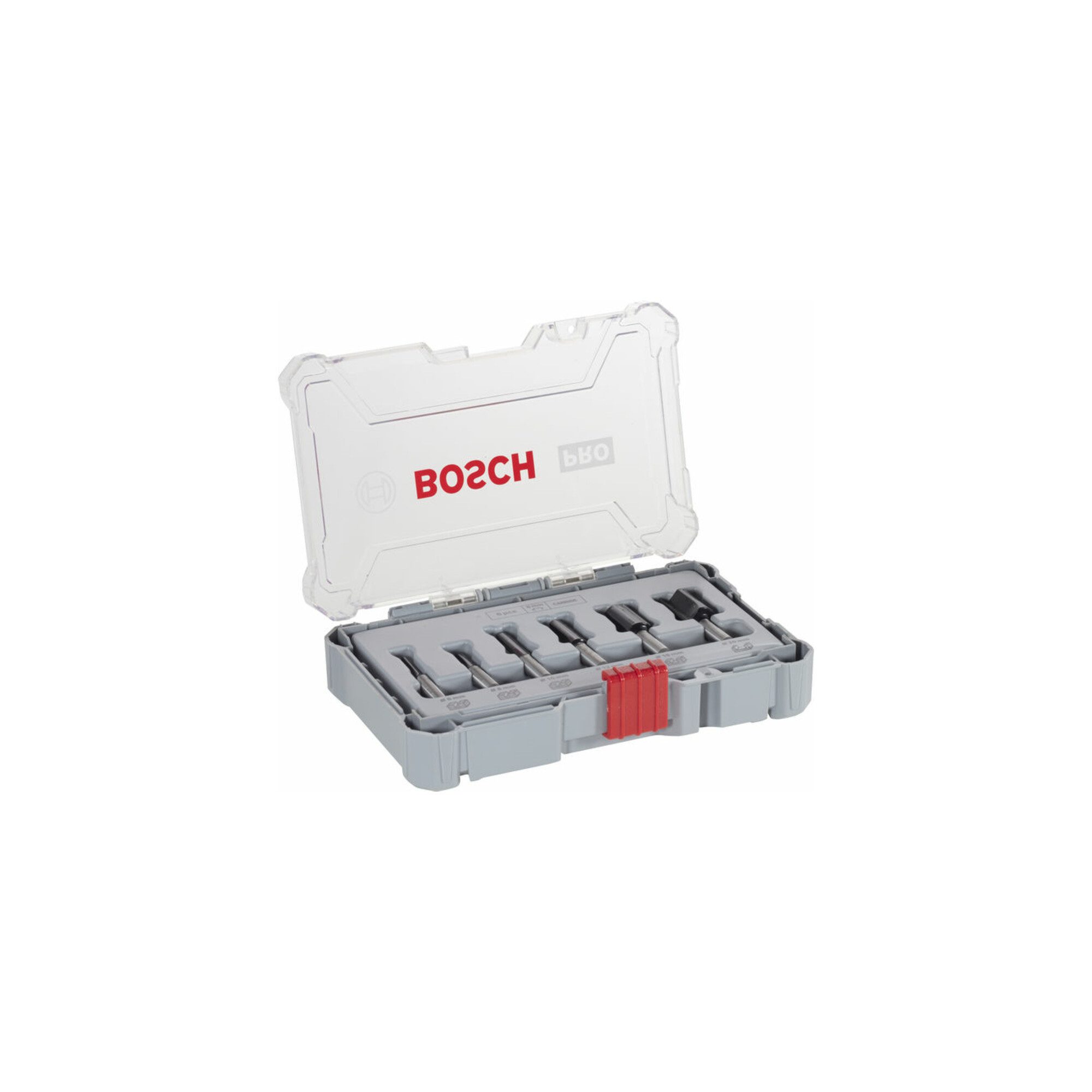 Bosch Professional Fräse Bosch Nutfräser-Set 8-mm-Schaft 6-teilig