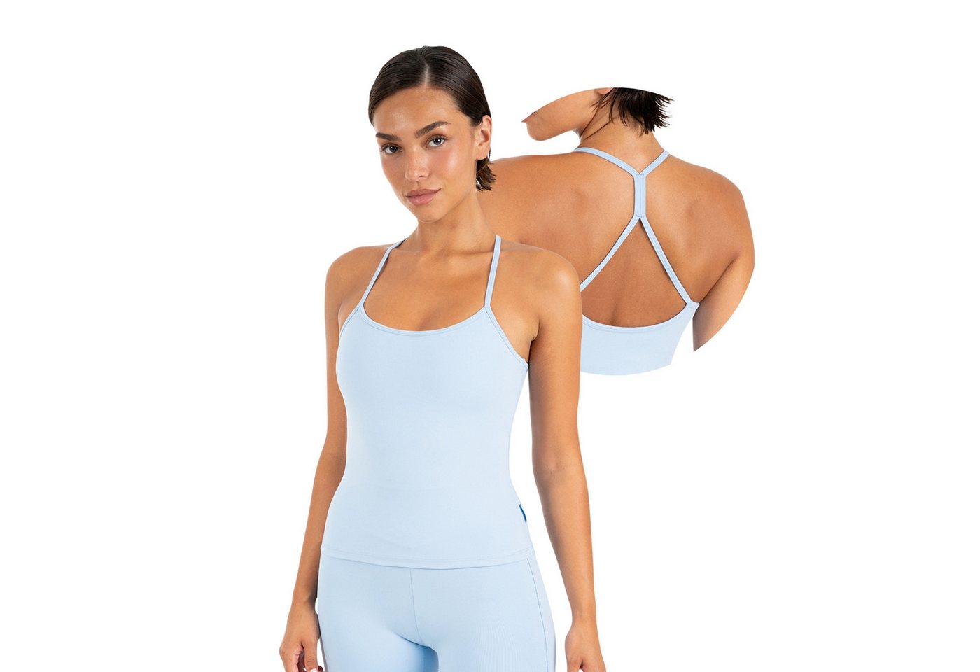 Smilodox Tanktop Lunara Damen, Sommertop, Slim Fit, mit Rundhals, für Gym & Alltag Stretch-Komfort, Elastisches Design, Körpernahe Passform, Gymwear