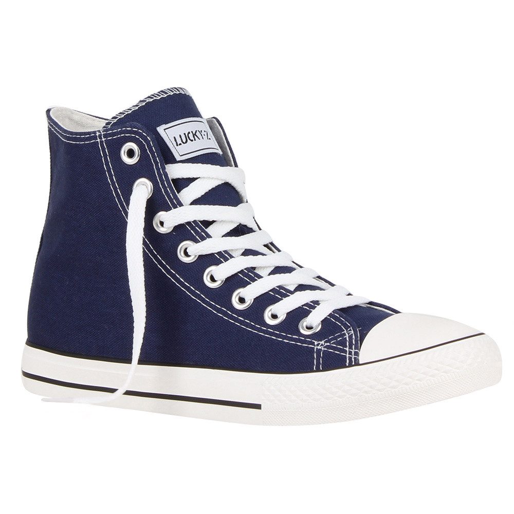 VAN HILL 5412136 HO CB019-1 Herren Sneaker Dk. Blue 36 Sneaker Herren High Top Sneakers Schnürer Sportschuhe