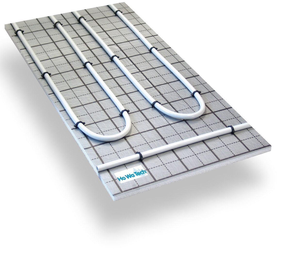 HoWaTech Warmwasserfußbodenheizungen TAC Warmwasser 20mm Tacker Fußbodenheizung System Verlegeplatte, (Komplett Set)