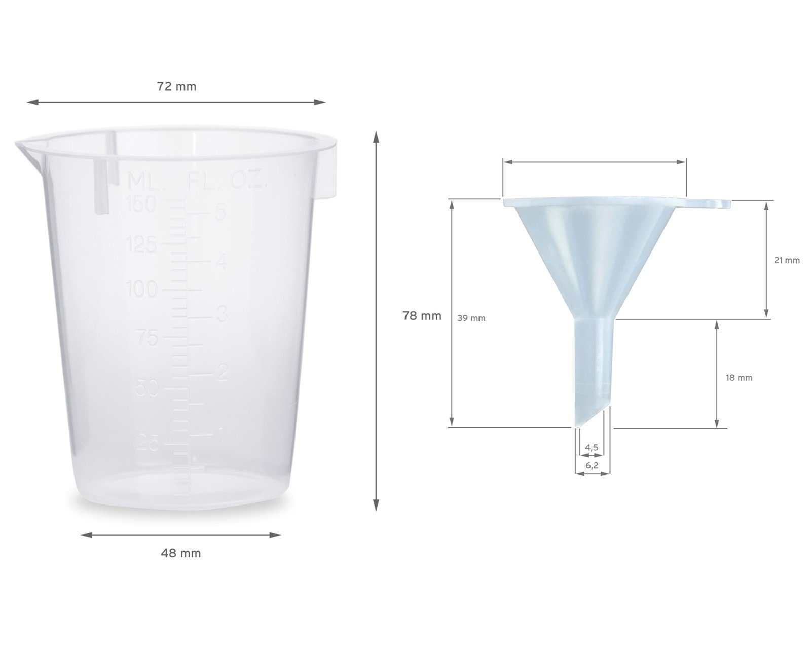 Kanister OCTOPUS (10 LDPE, G14, schwarz, ml St) Tropfeinsatz, 50 10 Deckel Plastikflaschen