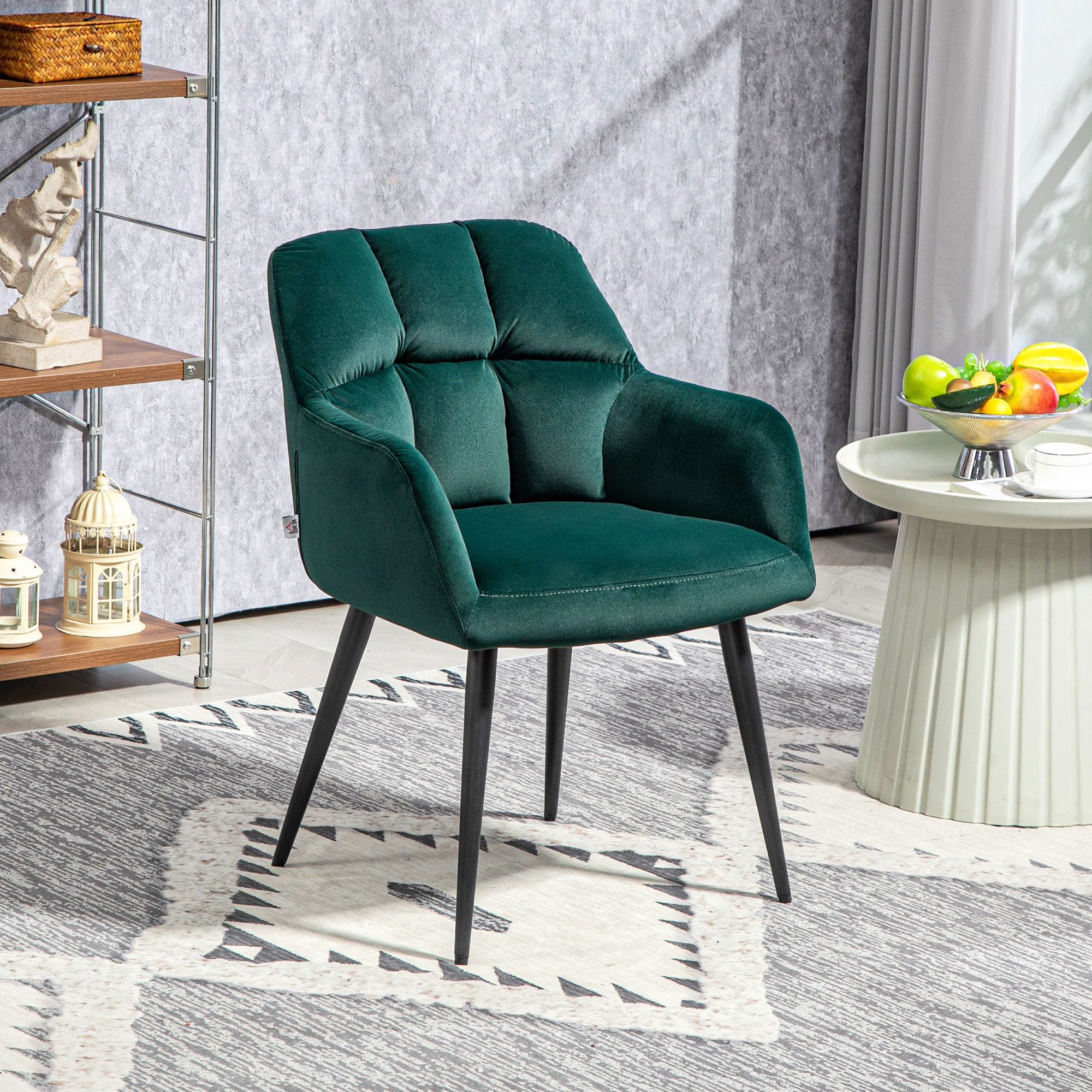 HOMCOM Relaxsessel mit Armlehne, Samtoptik (Loungesessel, günstig online kaufen