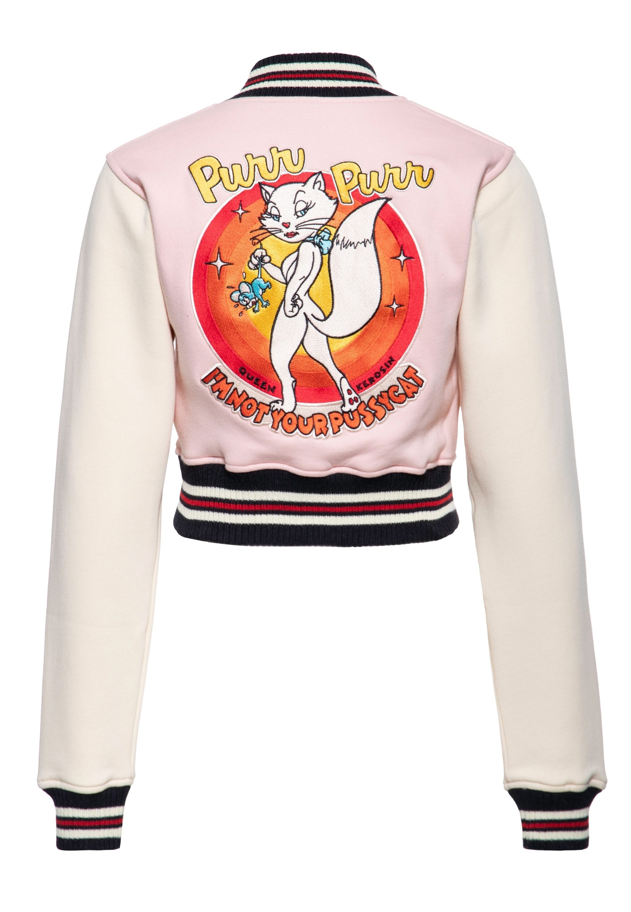 QueenKerosin Collegejacke Purr Purr (1-St) mit günstig online kaufen