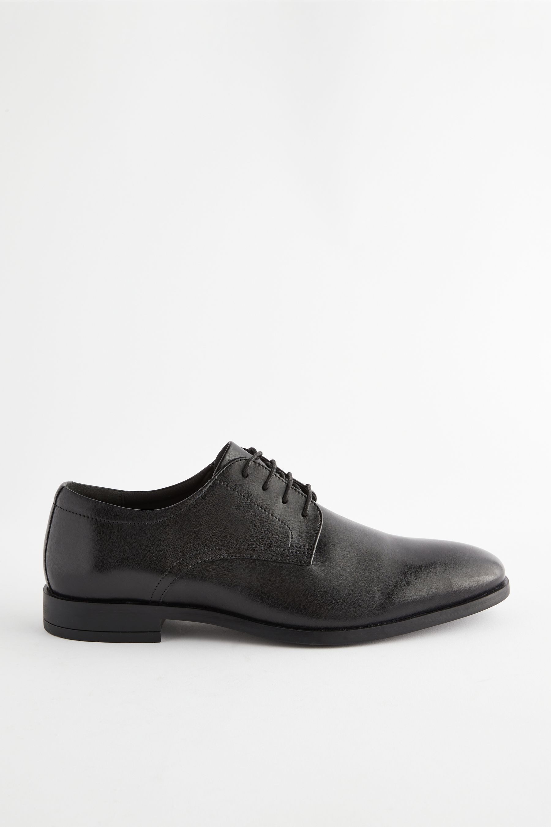 Next Unifarbene Derby-Schuhe aus Leder Schnürschuh günstig online kaufen