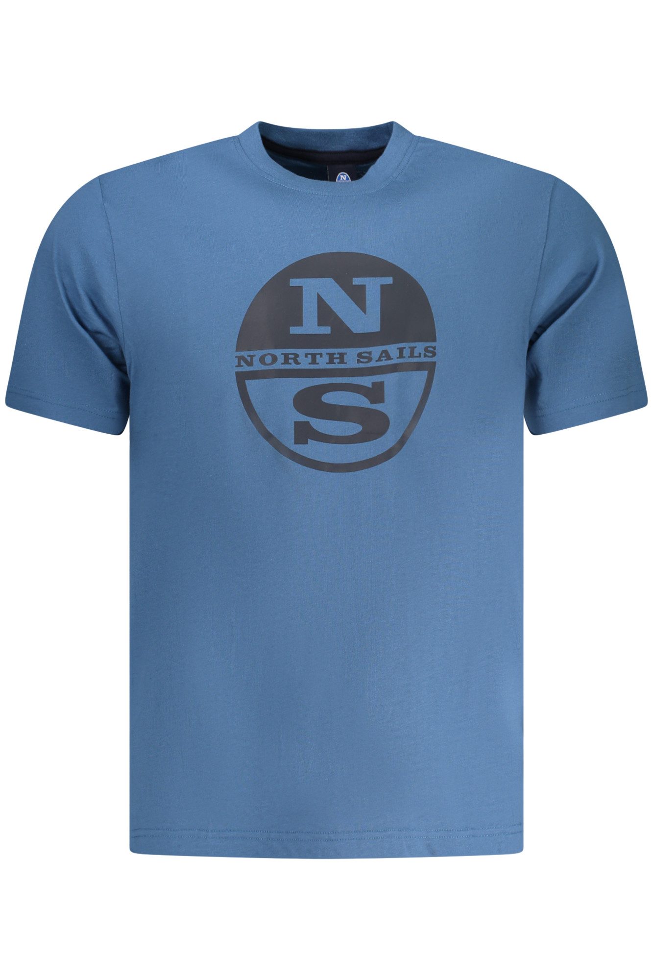 North Sails T-Shirt Blaue Herren Kurzarm-Shirts mit Logo &
