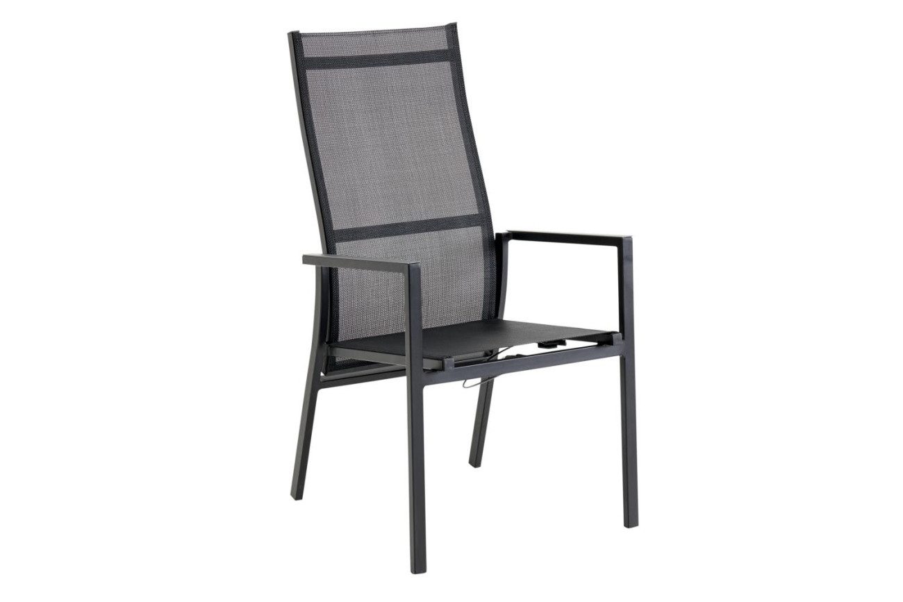 Brafab Gartenstuhl Avanti aus Textilene, Schwarz