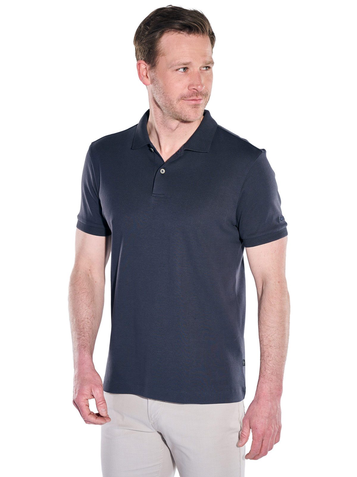 Engbers Poloshirt Herren Poloshirt "My Favorite" organic, Saphirblau