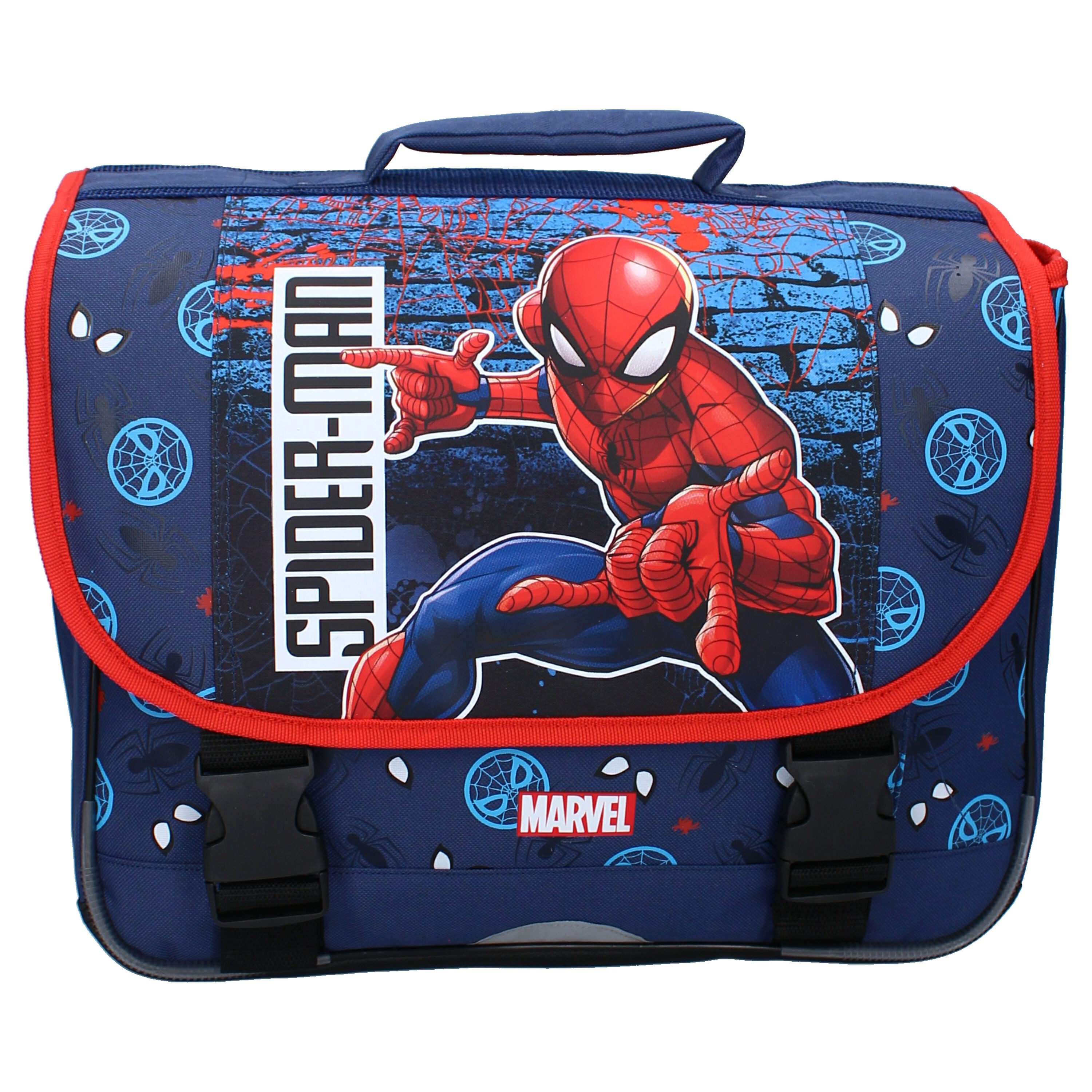 Spiderman Schulrucksack 33x38x12 cm mit Schnallenverschluss für Kinder