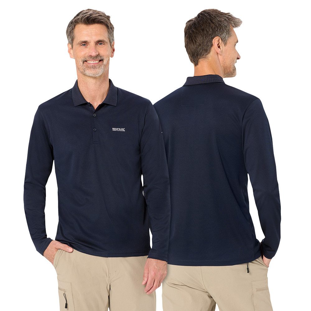 Regatta Professional Langarm-Poloshirt (Set, 3er-Pack) Hervorragender Feuchtigkeitstransport