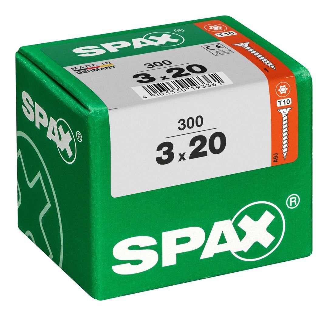 300 Spax 3.0 TX 20 Universalschrauben mm - SPAX 10 x Holzbauschraube