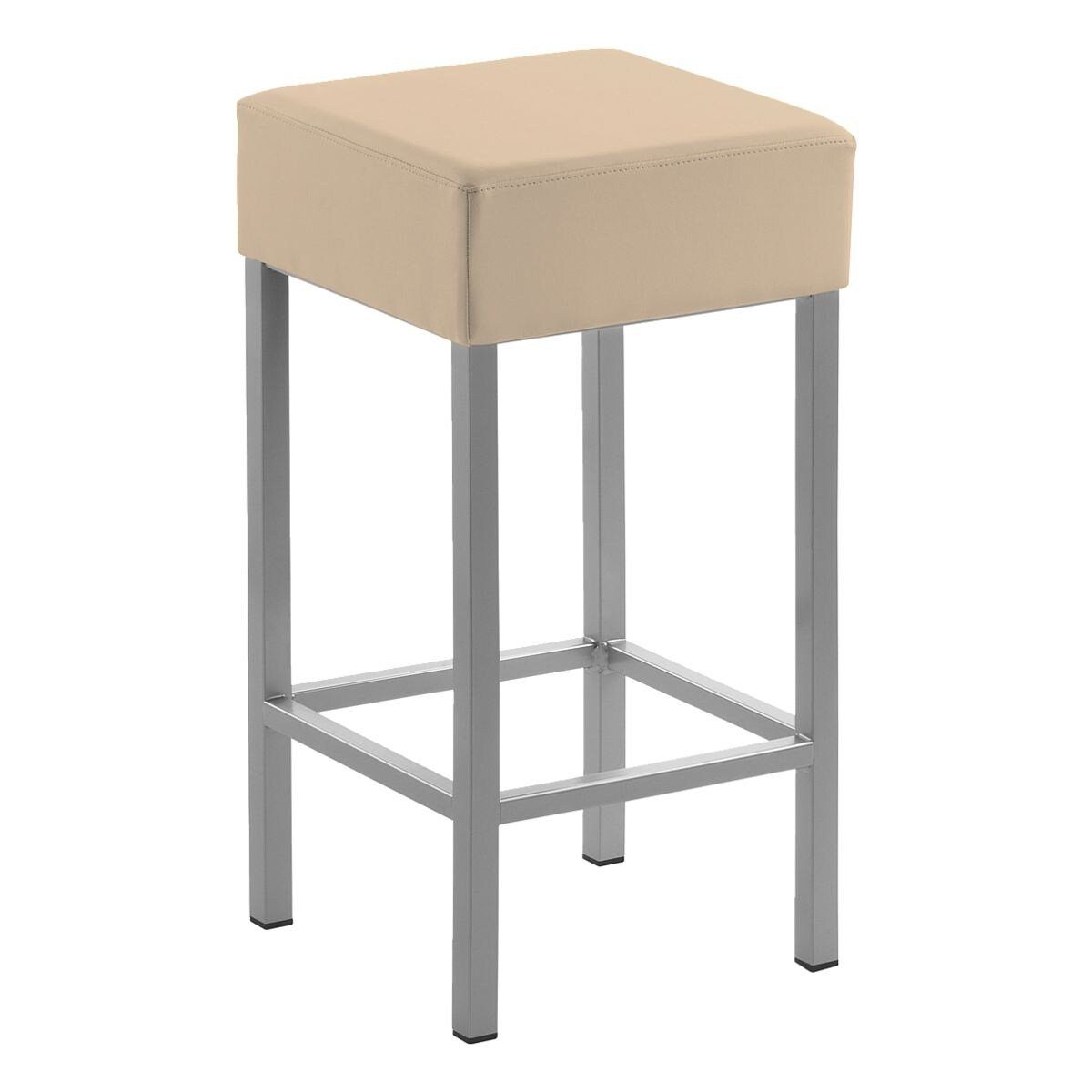 Mayer Sitzmöbel Barhocker myCUBUS, Sitzhöhe 64 cm, mit Fußstütze, Kunstleder-Bezug