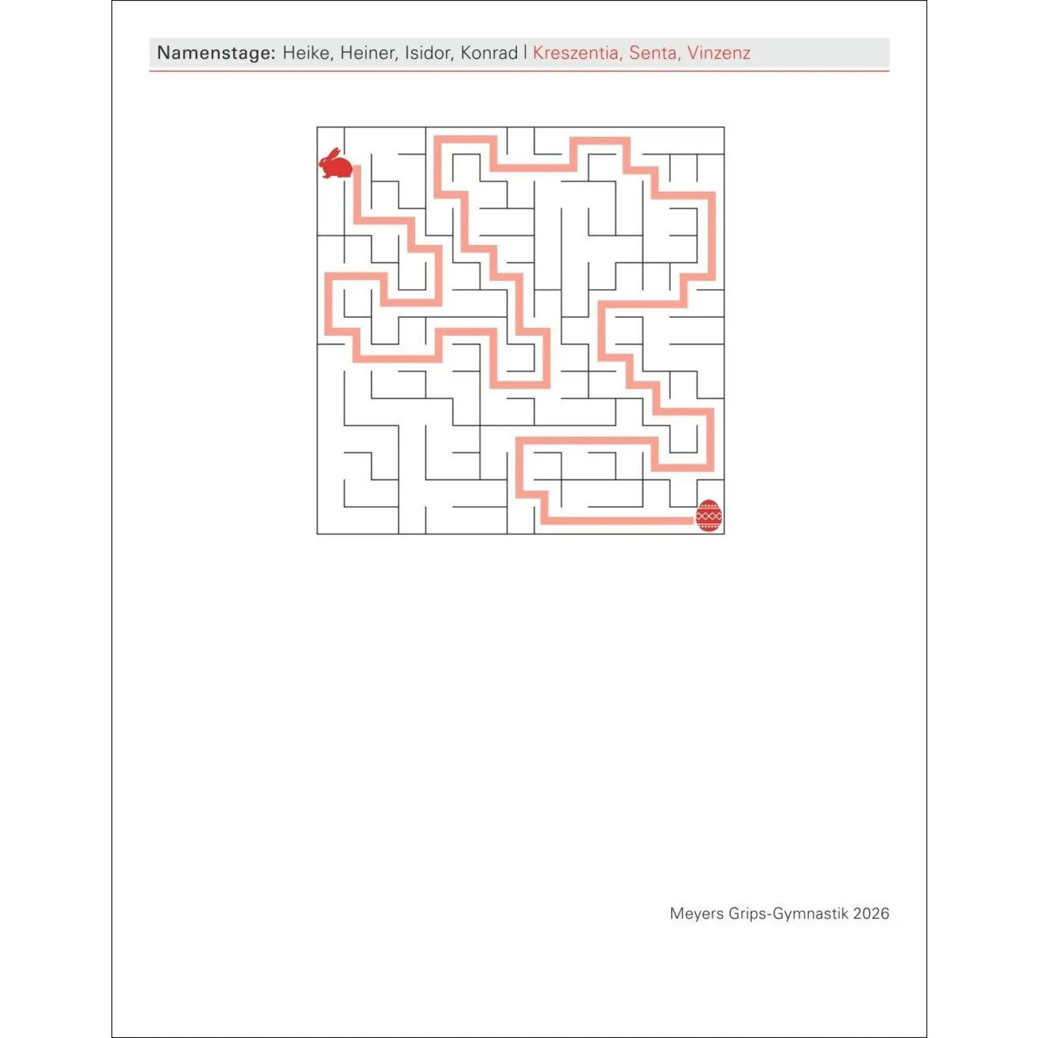 Harenberg Kalender Verlag Abreißkalender Meyers Grips-Gymnastik Tagesabreißkalender 2026 - Das tägliche...