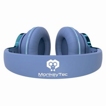 MonkeyTEC Bluetooth-Kopfhörer LED Licht integriertes Mikrofon Freisprechfunktion Bluetooth-Kopfhörer (Atmende LED-Lichter (Farbwechsel), Freisprechfunktion, Bluetooth, integriertes Mikrofon, Freisprechfunktion, LED-Licht)