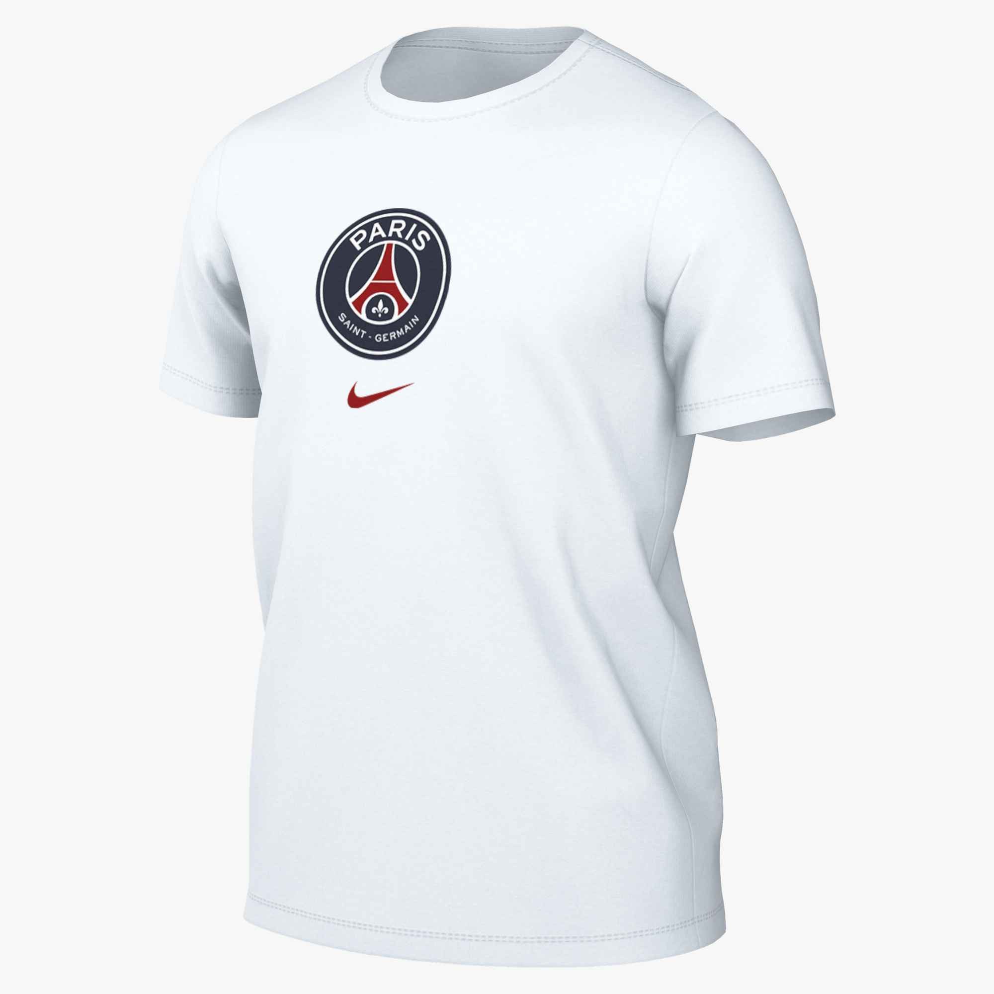 Nike T-Shirt PSG M NK CREST TEE sportlicher Look, Kurzarm, Rundhalsausschnitt, ohne Verschluss