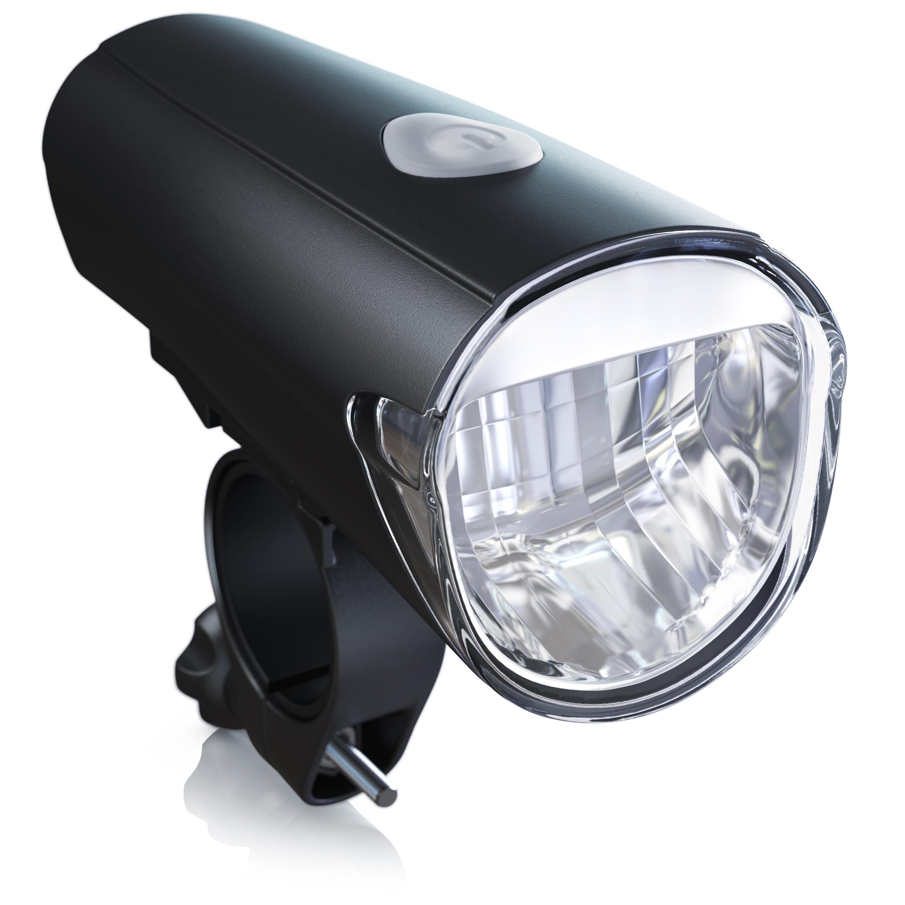 Aplic Fahrradbeleuchtung LED Fahrradlicht Set StVZO zugelassen, 30 Lux, Front & Rücklicht, Fahrradlampe, Fahrradlampenset, Rück & Frontlicht, batteriebetrieben