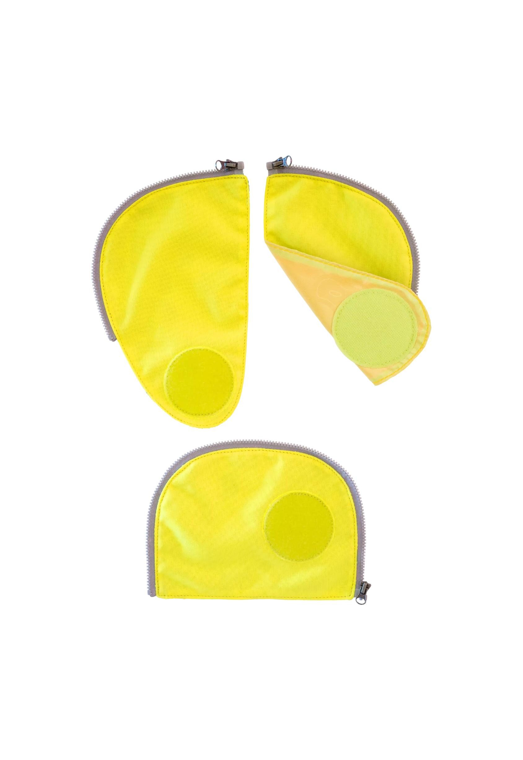 ergobag Schulranzen Fluo Zip Set (3-tlg), reflektierend