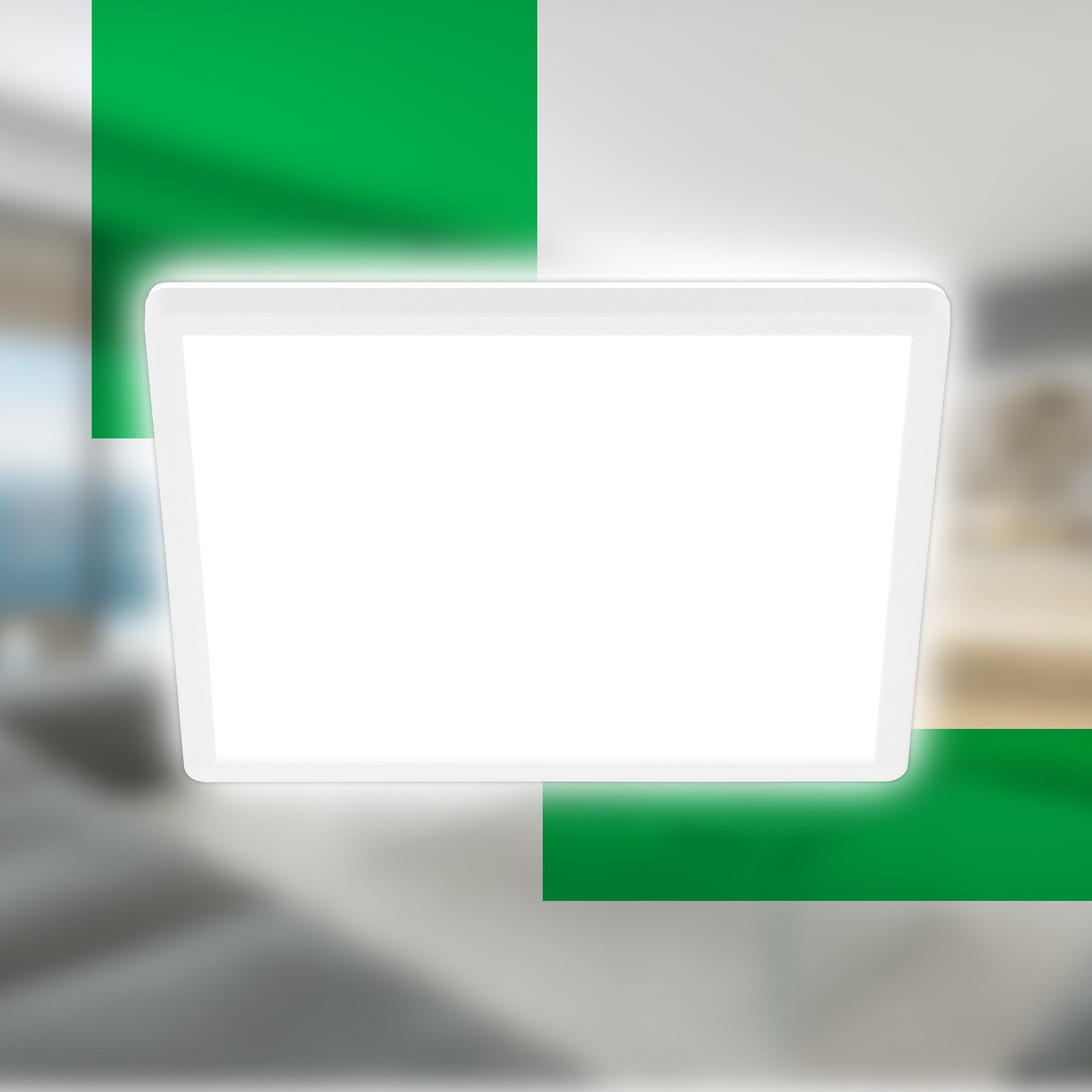 Briloner Leuchten LED Panel Deckenlampe ultraflach Energieeffizienz A Backl günstig online kaufen