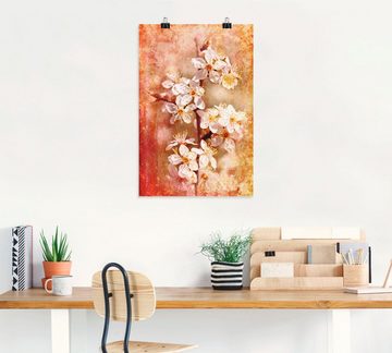 Artland Wandbild Kirschblüten, Blumen (1 St), als Leinwandbild, Poster in verschied. Größen
