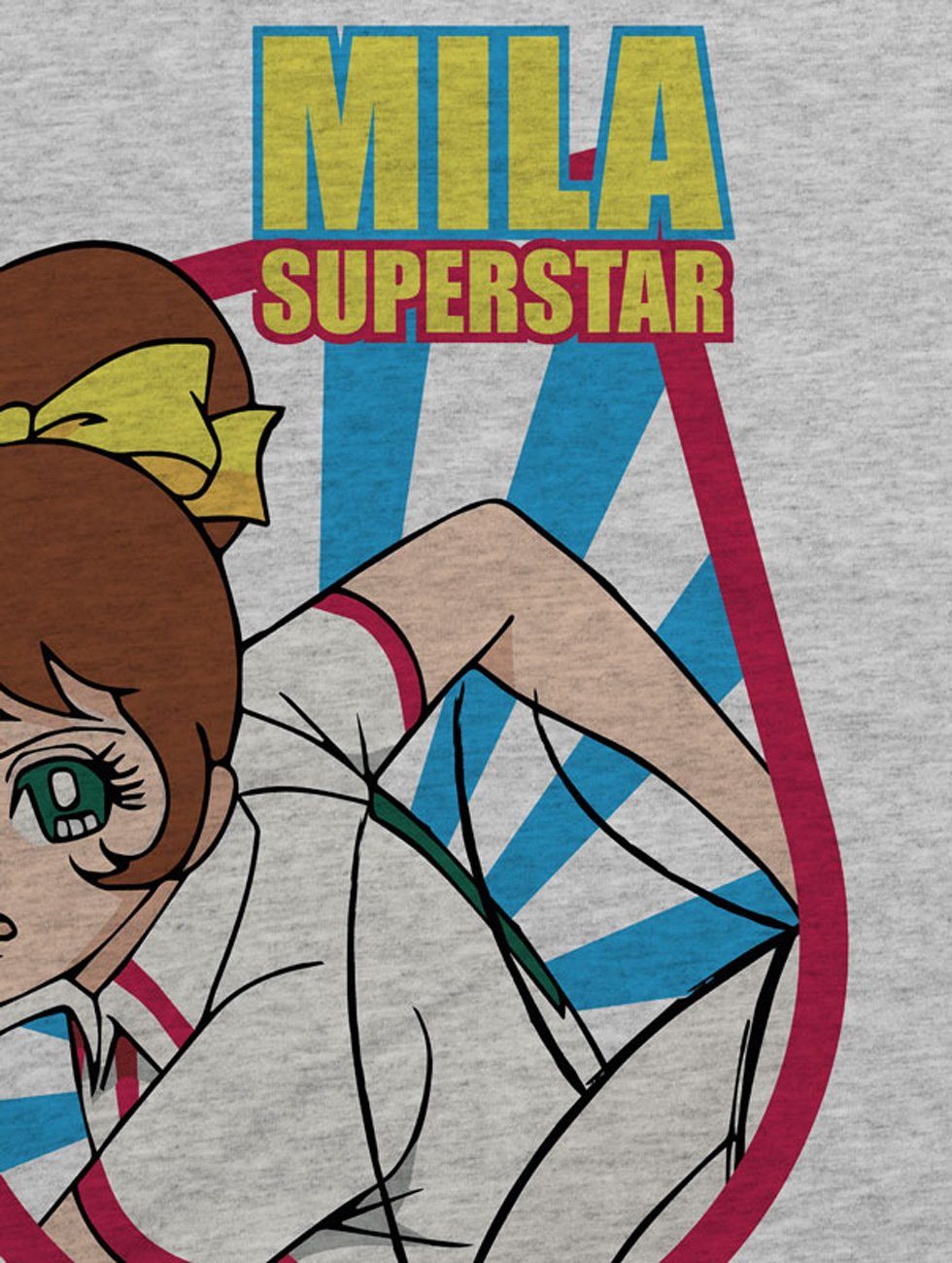 Mila T-Shirt Volleyball Print-Shirt manga meliert japan Herren anime team style3 grau