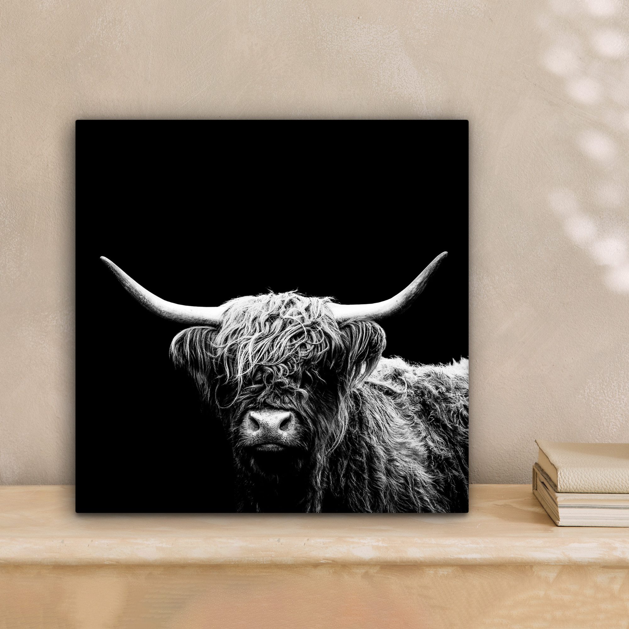 OneMillionCanvasses® Leinwandbild Schottischer Highlander - Kuh günstig online kaufen