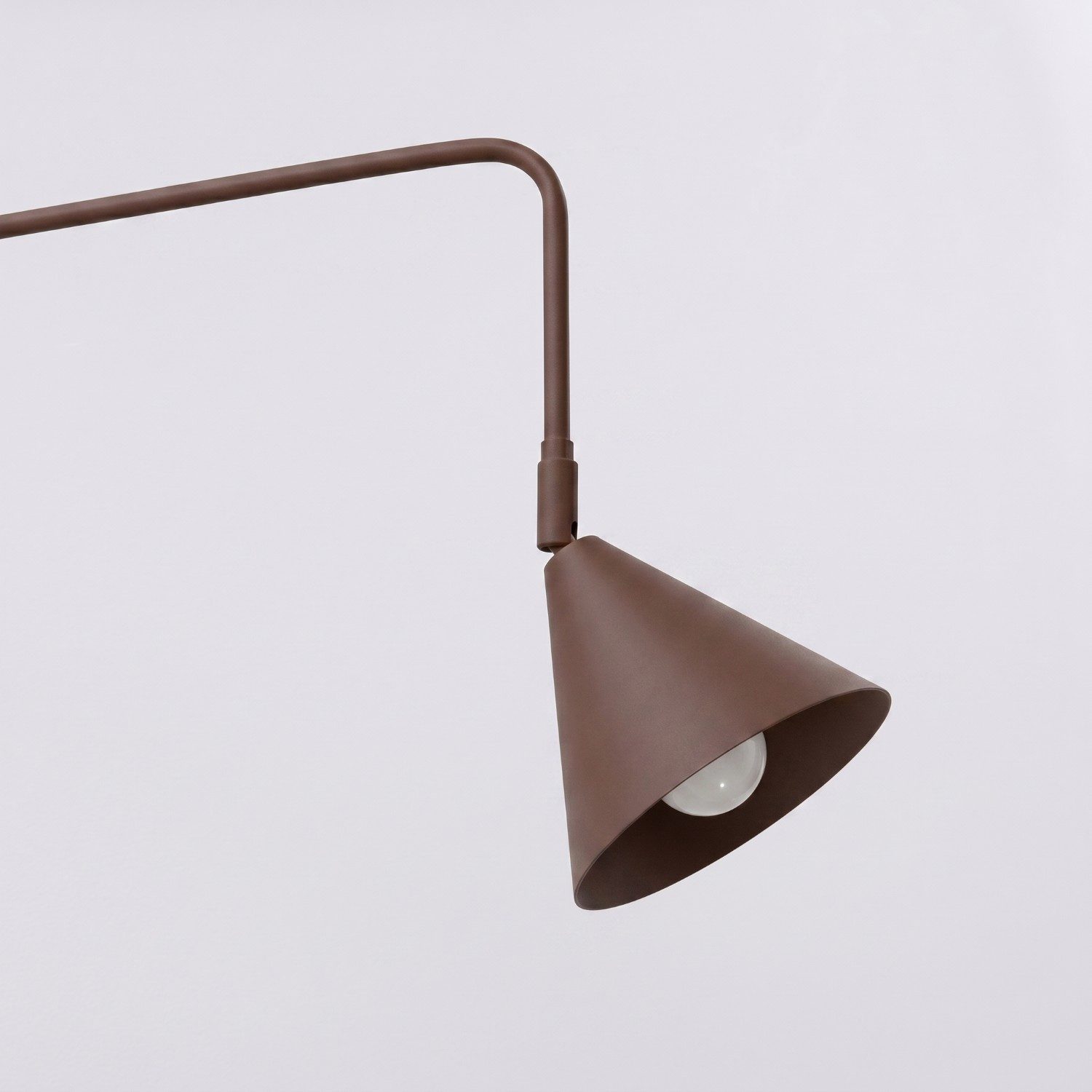 SOLLUX lighting Wandleuchte Wandleuchte NOX 1 braun mit Schalter, Nicht enthalten – Bild 5 von 5