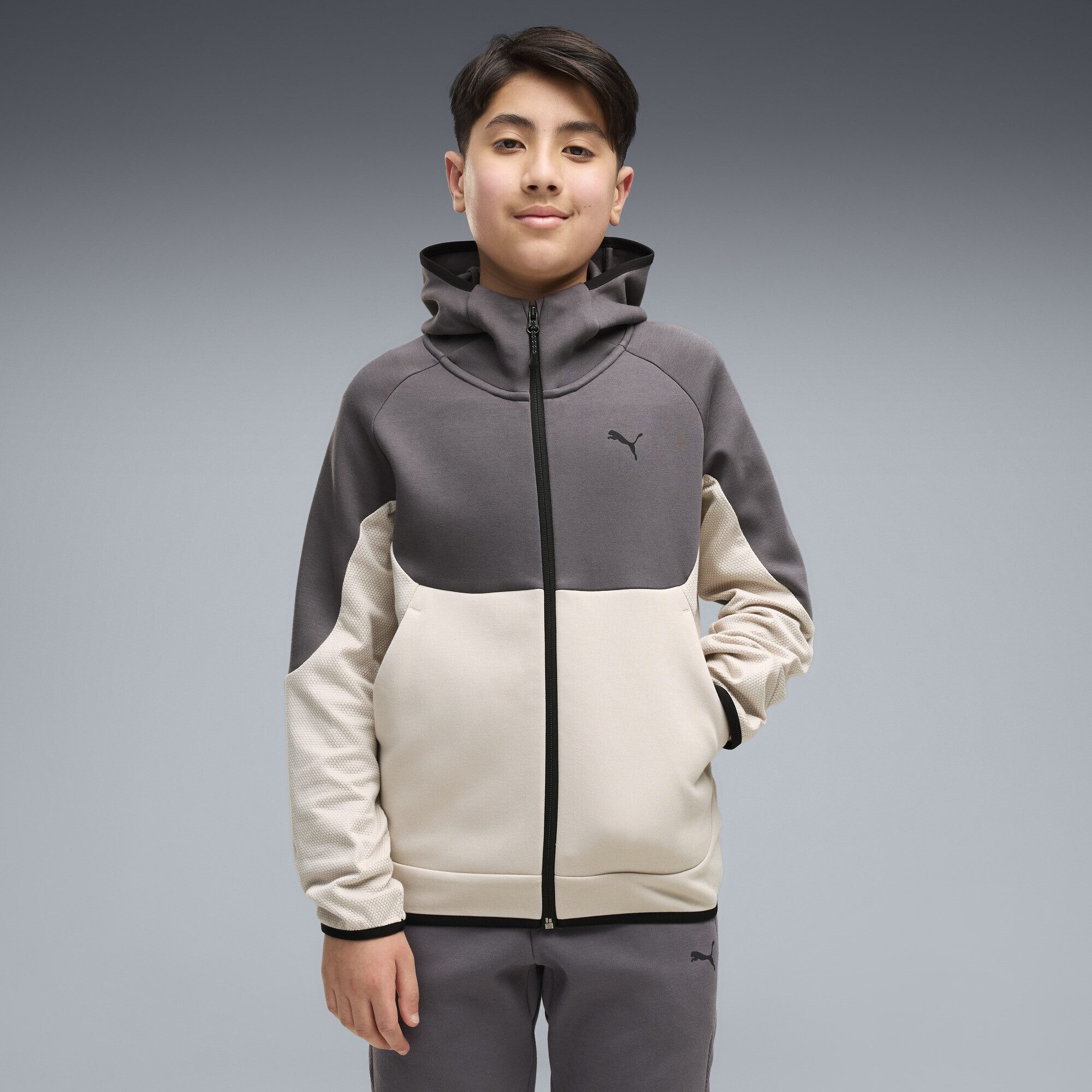 PUMA Sweatjacke PUMATECH Elevated Kapuzenjacke Jungen – Bild 2 von 5