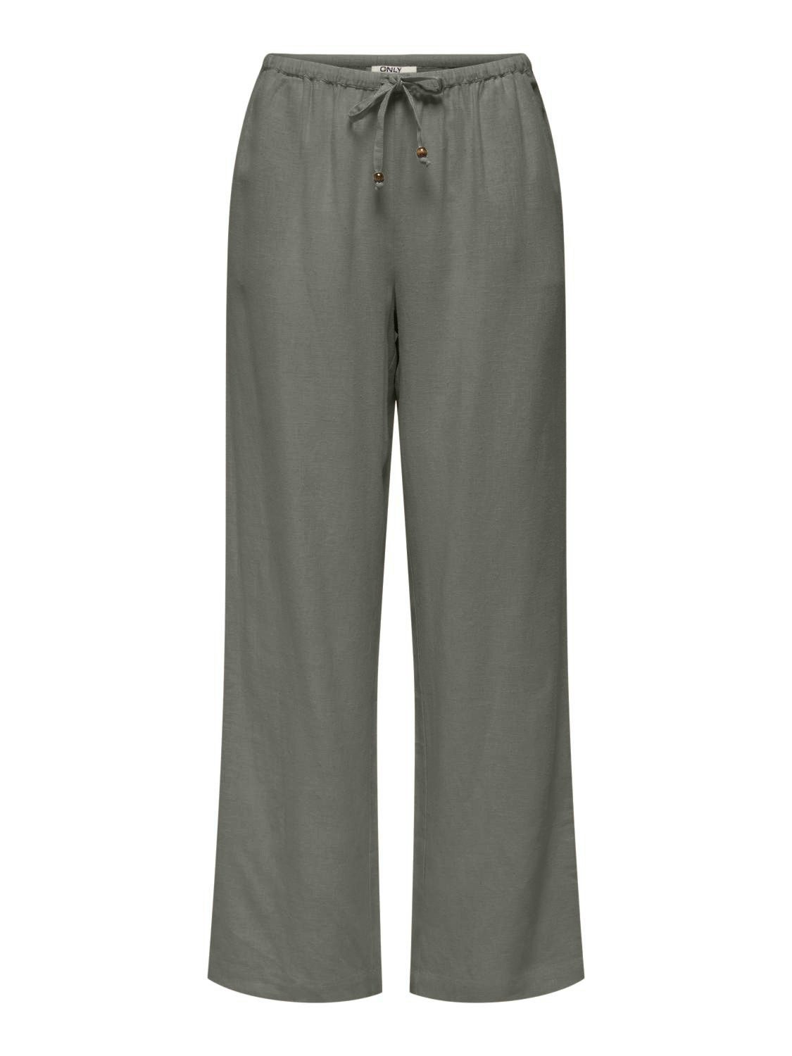 Schlupfhose ONLBRUXELLES MW LIN BL TIE PANT PNT NOOS
