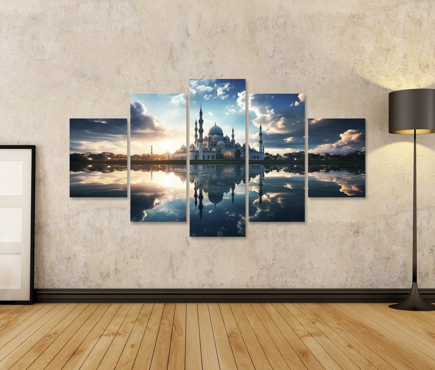 islandburner Leinwandbild Wunderschönes Foto der Moschee Bilder günstig online kaufen