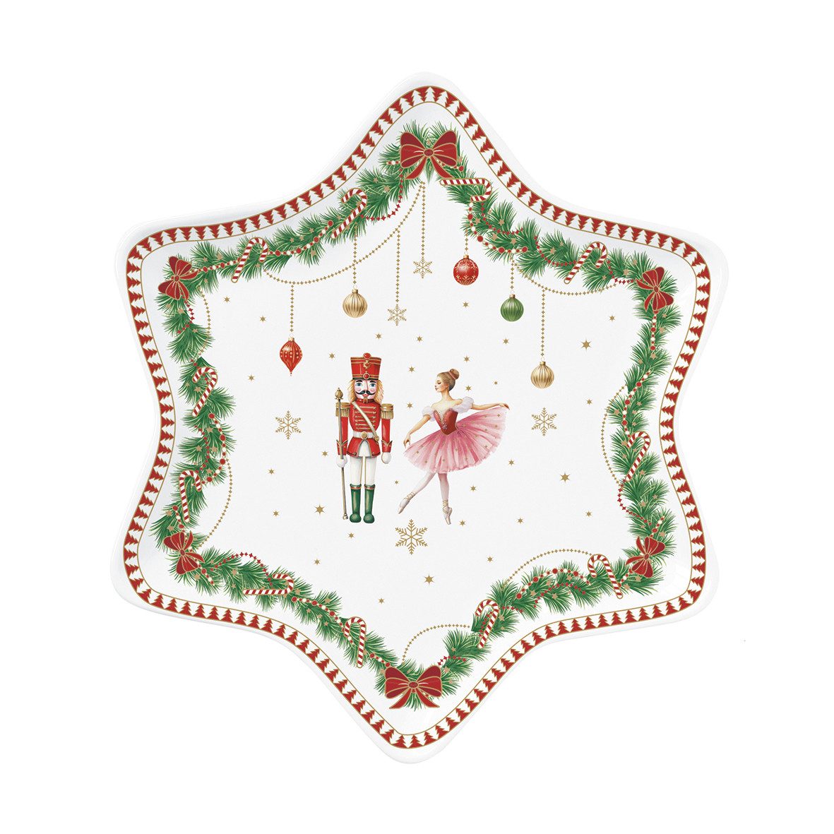 EasyLife Teller MNOE1484 - "Magie de Noel", Sternform, in Geschenkverp., 22,5 cm, (1 St)