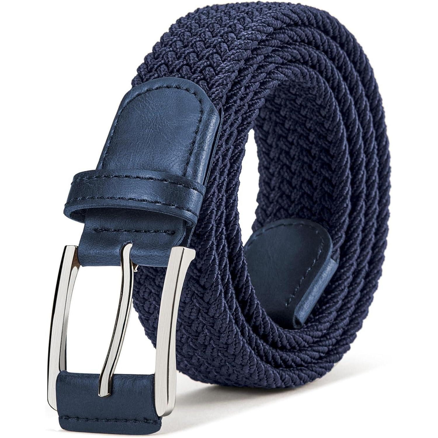 LuxusKollektion Stretchgürtel Flechtgürtel Stretchgürtel Herren Damen Antique Blue