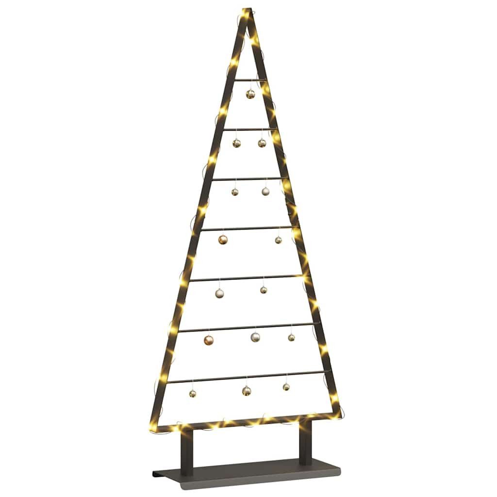 vidaXL Künstlicher Weihnachtsbaum Metall Weihnachtsbaum Schwarz 125,5 cm Stahl – Bild 3 von 5