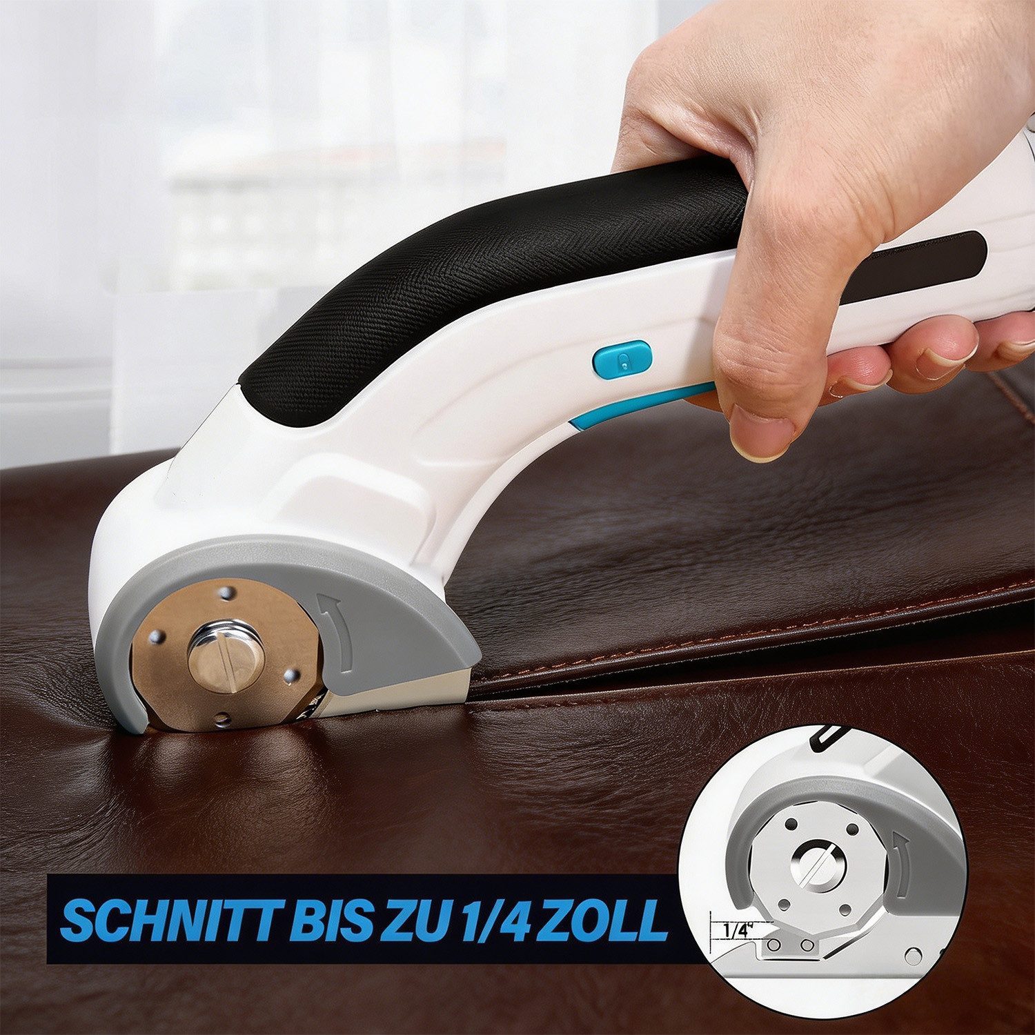 AKKEE Allesschneider Elektromesser Wiederaufladbare Schere Multi-Cutter, Universalschere, 60 W