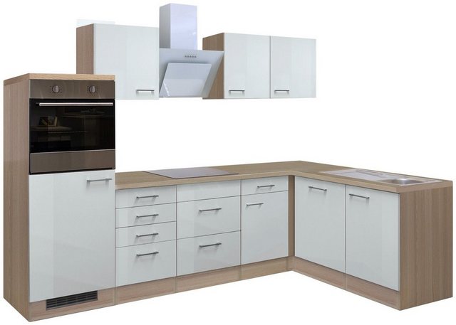Flex-Well Küchenzeile »Abaco«, mit E-Geräten, Gesamtbreite 280x170 cm-Otto