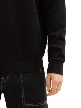 TOM TAILOR Denim Sweatshirt structured crewneck sweater