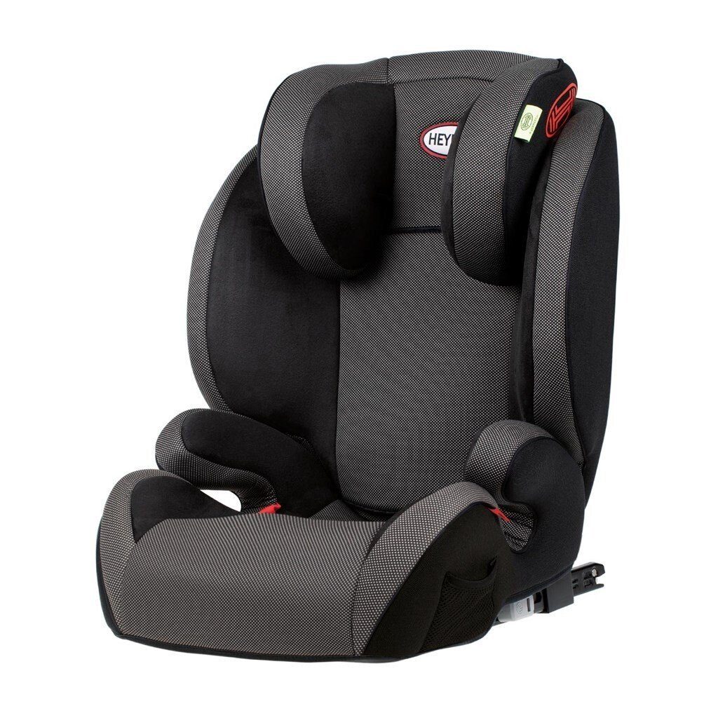 HEYNER Autokindersitz Autokindersitz 2in1+ abnehmbarer Rückenlehne + Isofix (15 bis 36 kg) schwarz | Autokindersitze