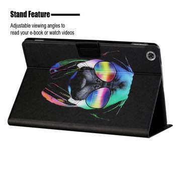 Wigento Tablet-Hülle Für Lenovo Tab M10 Plus 10.3 Zoll X606F Motiv 5 Tablet Tasche Kunst Leder Hülle Etuis